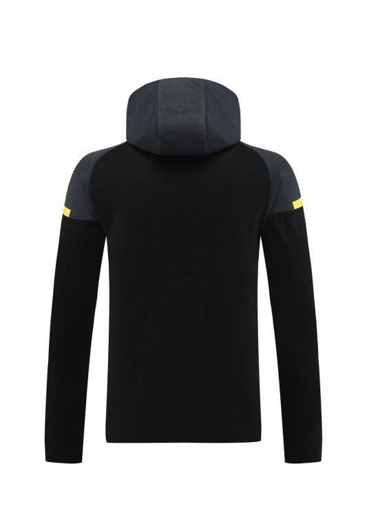 24/25 Borussia Dortmund Black Hoddie Full Zipper Jacket +Long Pants