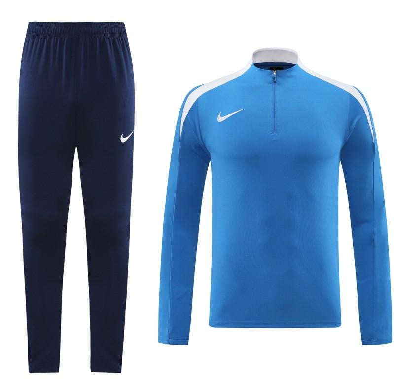 24/25 Nike Blue Half Zipper Jacket+Long Pants