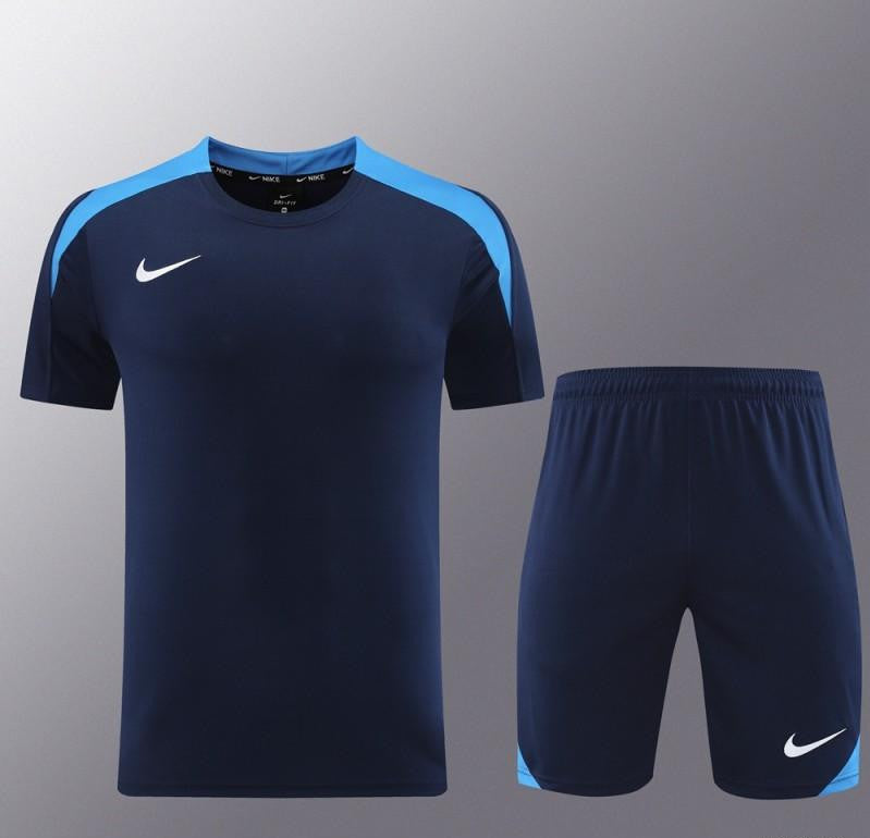 24/25 Nike Navy/Blue Short Sleeve Jersey+Shorts