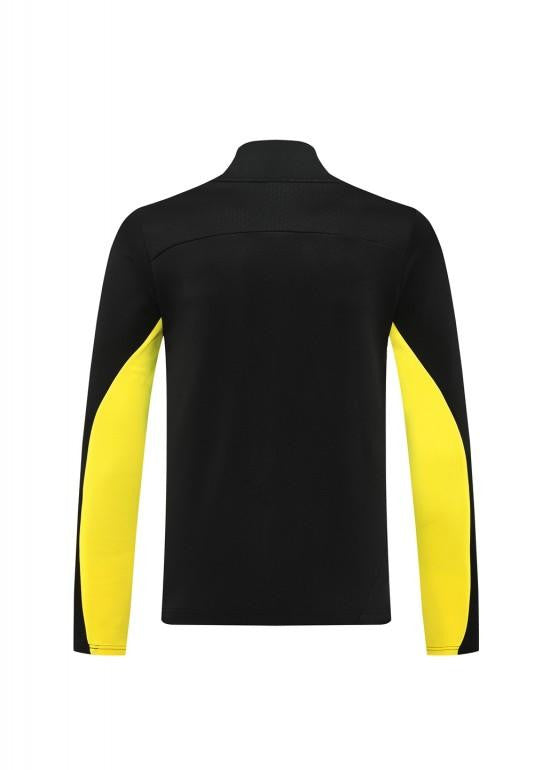 24/25 Borussia Dortmund Black/Yellow Full Zipper Jacket +Long Pants
