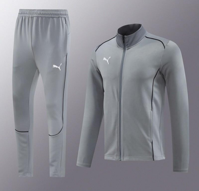 24/25 Puma Grey Full Zipper Jacket +Long Pants