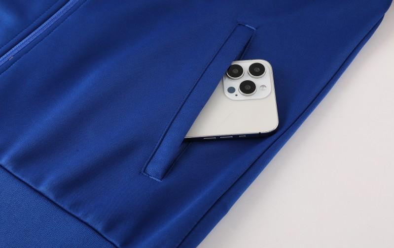 2024 Netherlands Blue Full Zipper Jacket +Long Pants