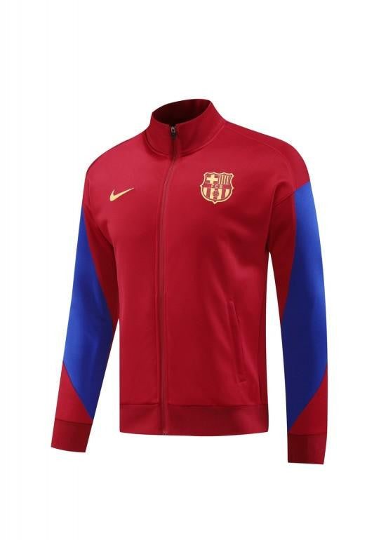 24/25 Barcelona Red Full Zipper Jacket +Long Pants