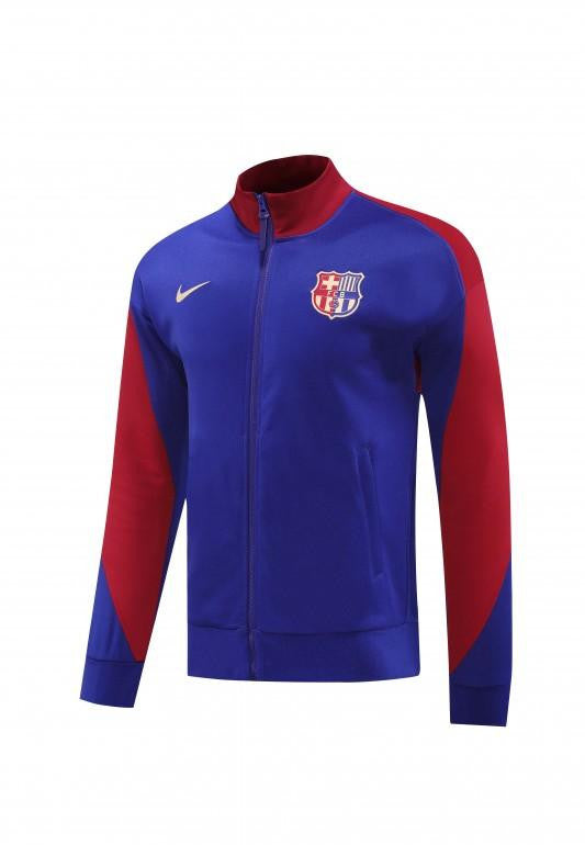 24/25 Barcelona Blue/Red Full Zipper Jacket +Long Pants