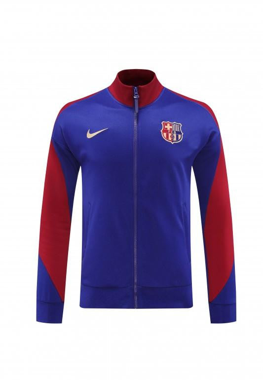 24/25 Barcelona Blue/Red Full Zipper Jacket +Long Pants