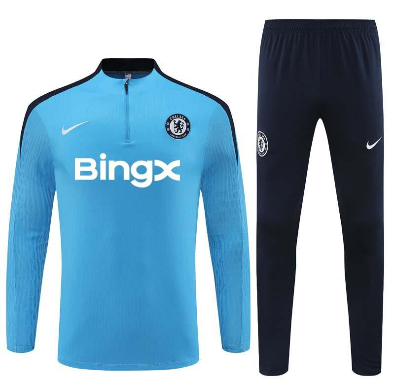 24/25 Chelsea Blue Half Zipper Jacket+Long Pants
