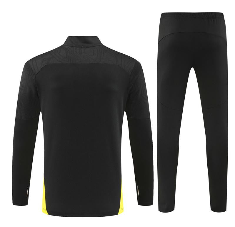 24/25 Borussia Dortmund Black Half Zipper Jacket+Long Pants