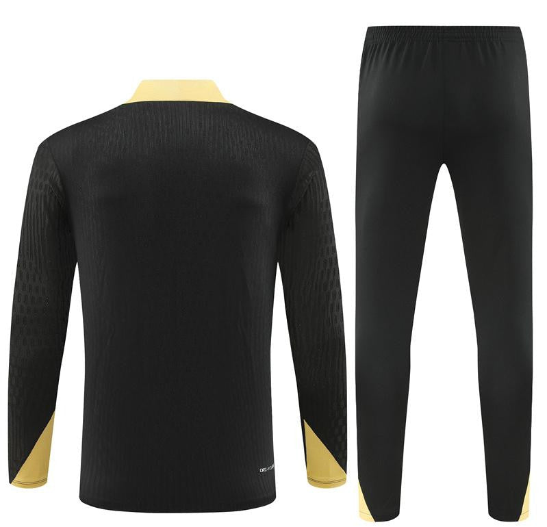 24/25 Barcelona Black Half Zipper Jacket+Long Pants