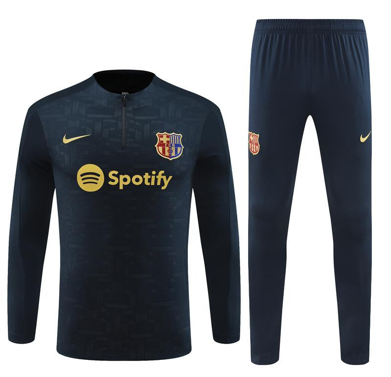 24/25 Barcelona Blue Special Half Zipper Jacket+Long Pants