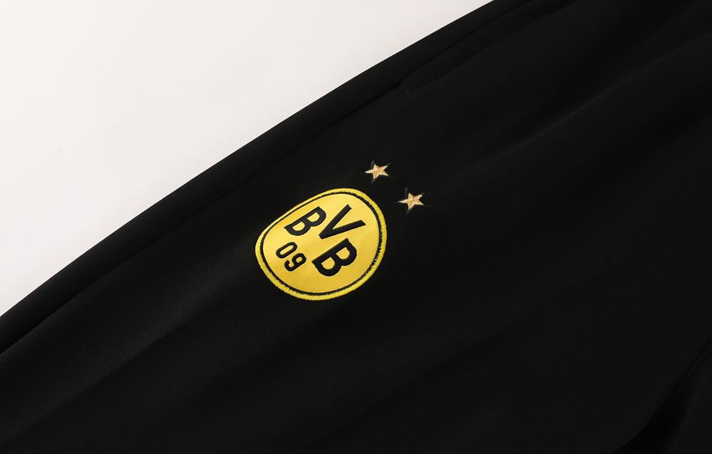 25/26 Borussia Dortmund Black/Yellow Full Zipper Jacket +Long Pants