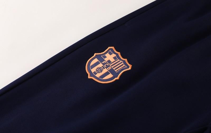 25/26 Barcelona Navy/Orange Full Zipper Jacket +Long Pants