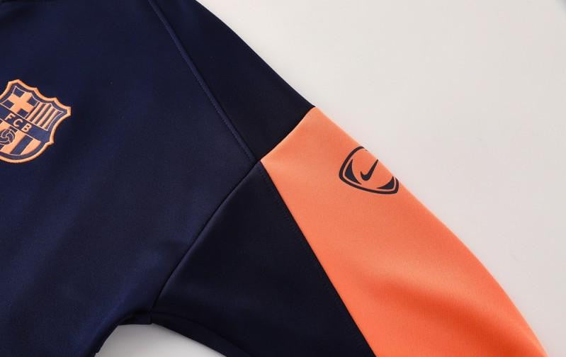 25/26 Barcelona Navy/Orange Full Zipper Jacket +Long Pants