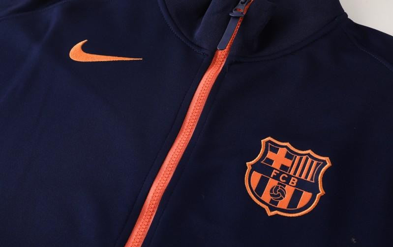 25/26 Barcelona Navy/Orange Full Zipper Jacket +Long Pants