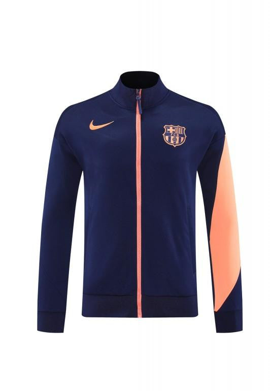25/26 Barcelona Navy/Orange Full Zipper Jacket +Long Pants