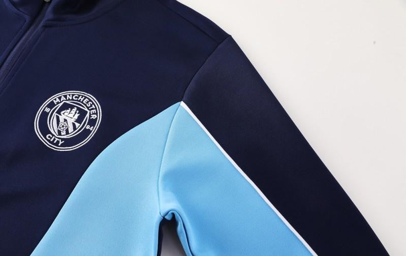 25/26 Manchester City Blue/Navy Full Zipper Jacket +Long Pants