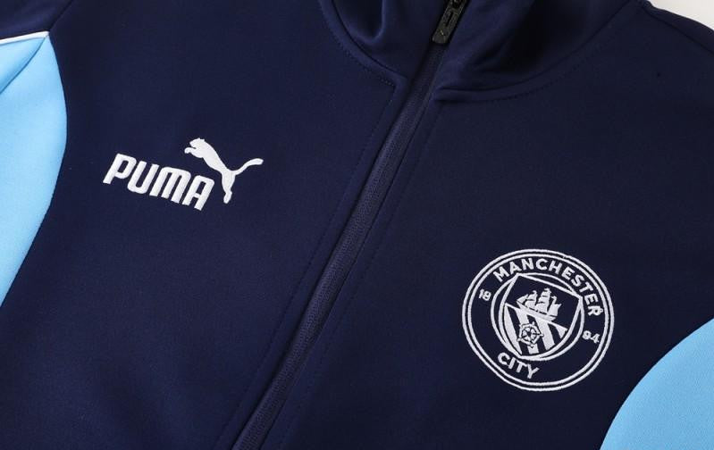 25/26 Manchester City Blue/Navy Full Zipper Jacket +Long Pants