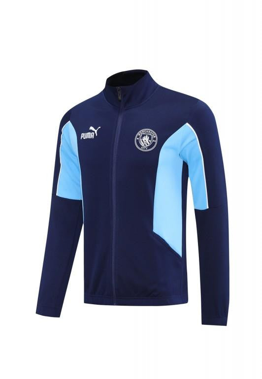 25/26 Manchester City Blue/Navy Full Zipper Jacket +Long Pants
