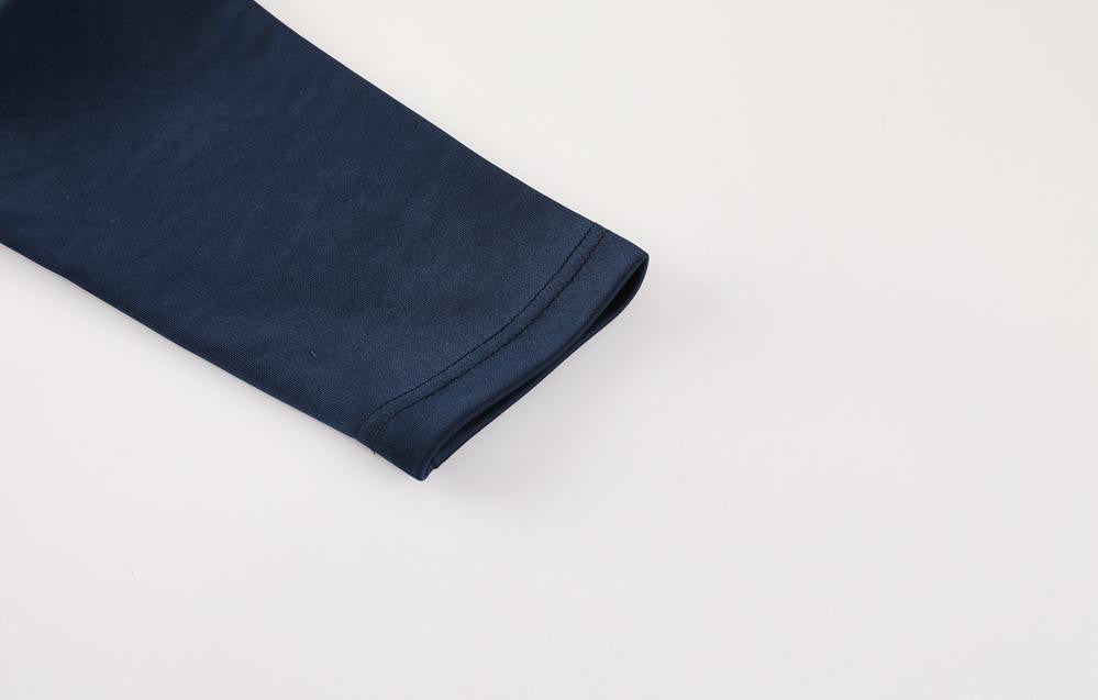 2025 Portugal Navy Full Zipper Jacket +Long Pants