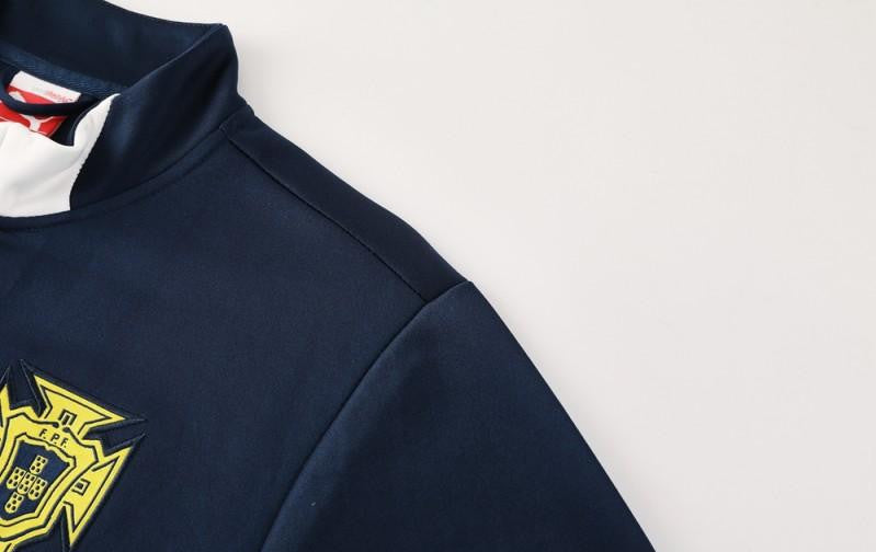 2025 Portugal Navy Full Zipper Jacket +Long Pants