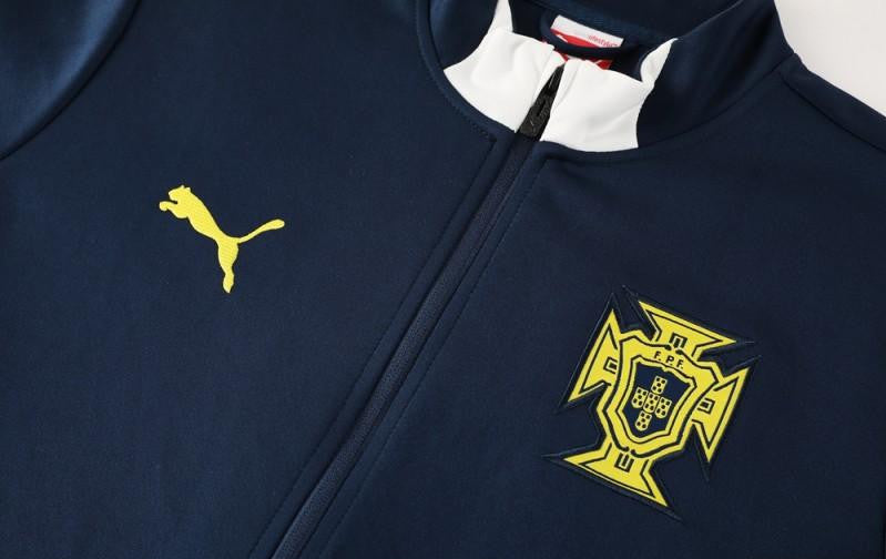 2025 Portugal Navy Full Zipper Jacket +Long Pants