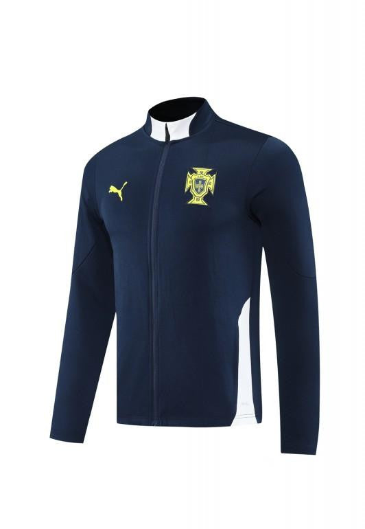 2025 Portugal Navy Full Zipper Jacket +Long Pants