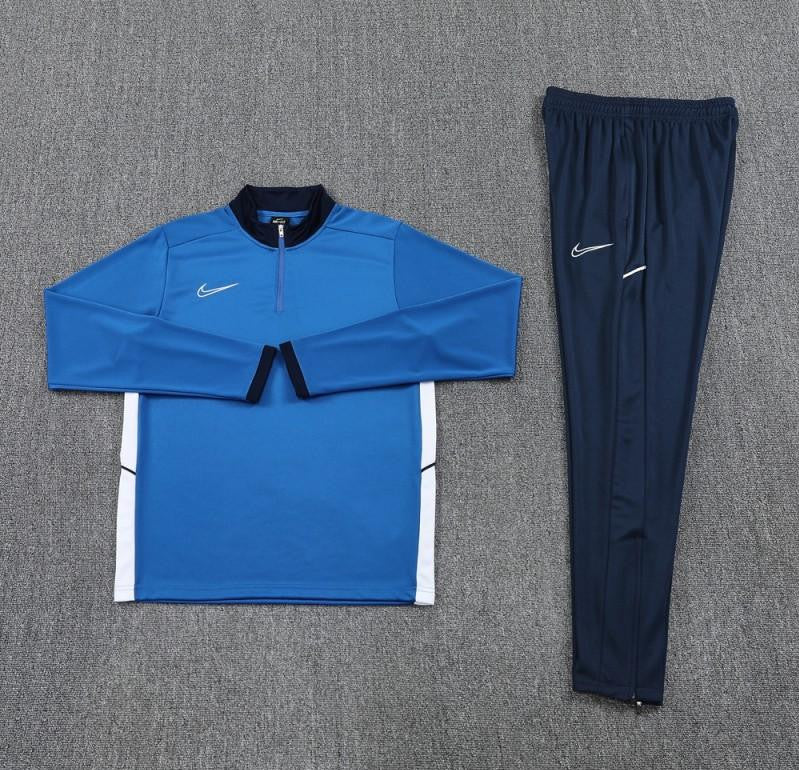 2025 Nike Blue Full Hoodie Zipper Jacket +Long Pants