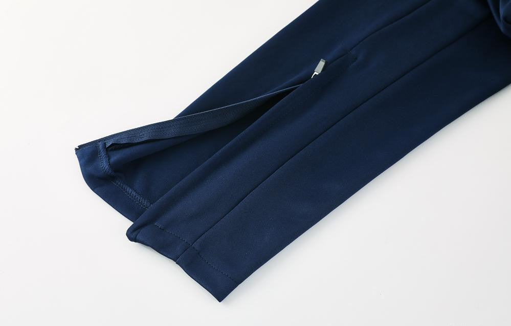 2025 Nike Blue Full Hoodie Zipper Jacket +Long Pants