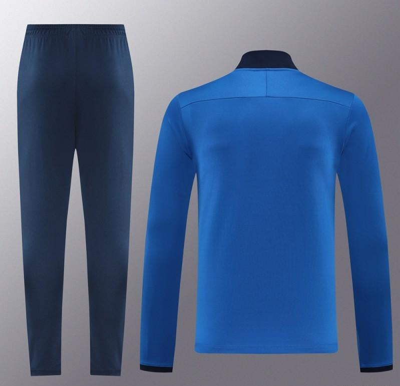 2025 Nike Blue Full Hoodie Zipper Jacket +Long Pants