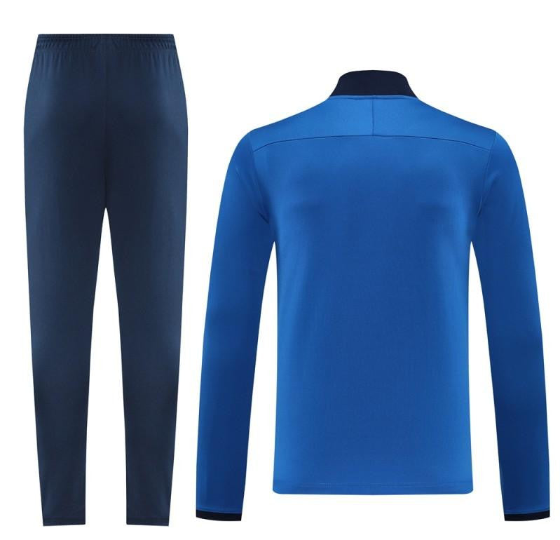 2025 Nike Blue Full Hoodie Zipper Jacket +Long Pants