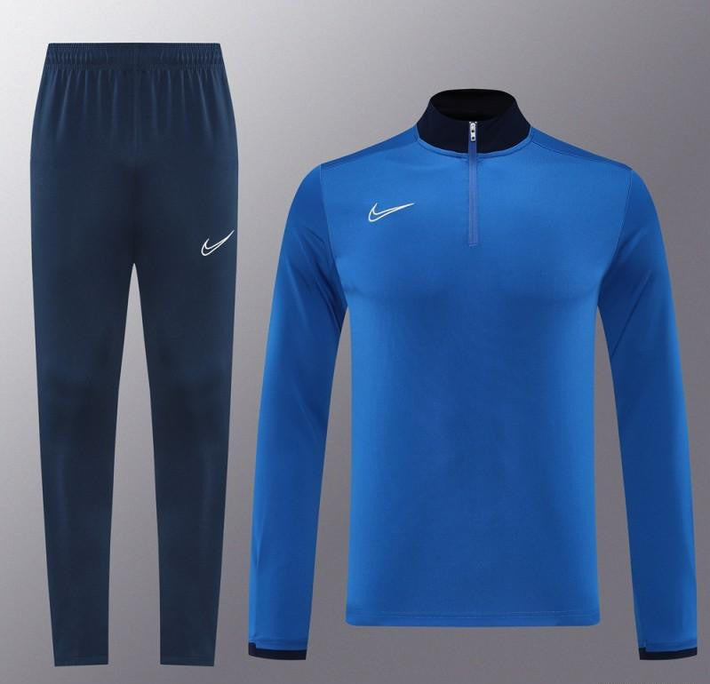 2025 Nike Blue Full Hoodie Zipper Jacket +Long Pants