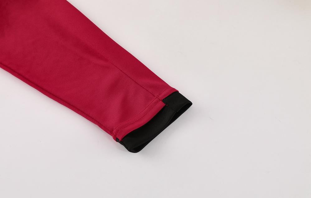 2025 Nike Red Full Hoodie Zipper Jacket +Long Pants