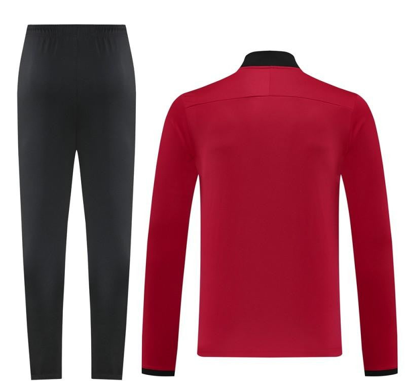 2025 Nike Red Full Hoodie Zipper Jacket +Long Pants