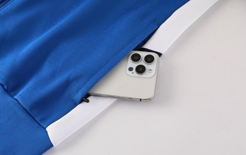 2025 Nike Blue Full Hoodie Zipper Jacket +Long Pants