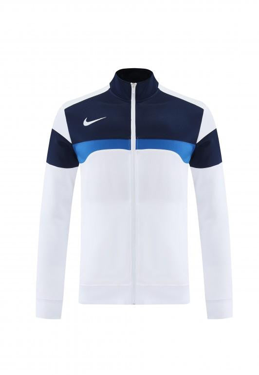 2025 Nike White/Navy Full Hoodie Zipper Jacket +Long Pants