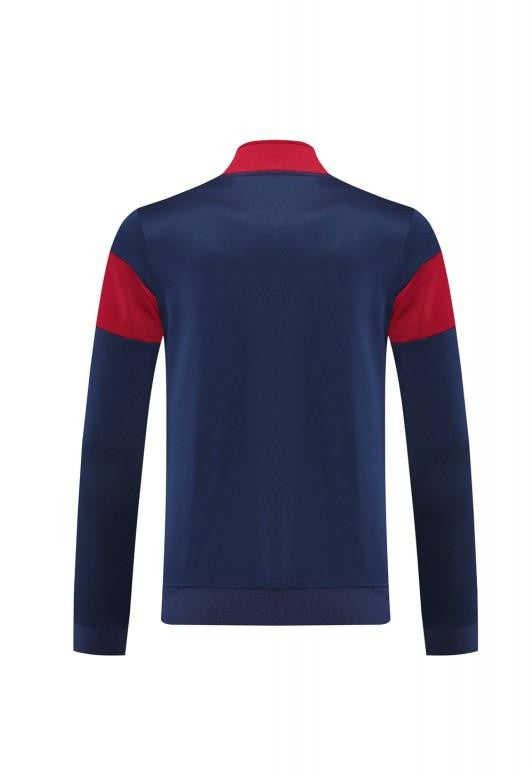 2025 Nike Red/Navy Full Hoodie Zipper Jacket +Long Pants