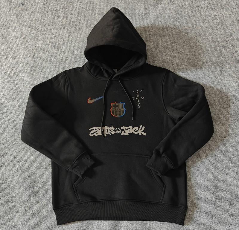 25/26 Barcelona Black Cactus Jack Hoodie -7 Colors