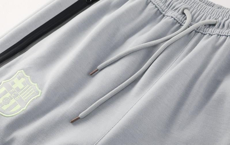 25/26 Barcelona Grey Full Zipper Hoodie Jacket +Long Pants