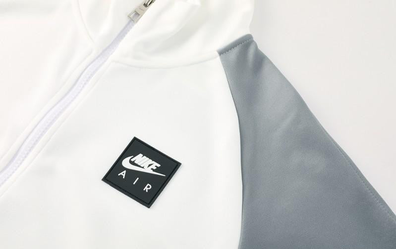 2025 NIKE WHITE/Grey Full Zipper Jacket +Long Pants