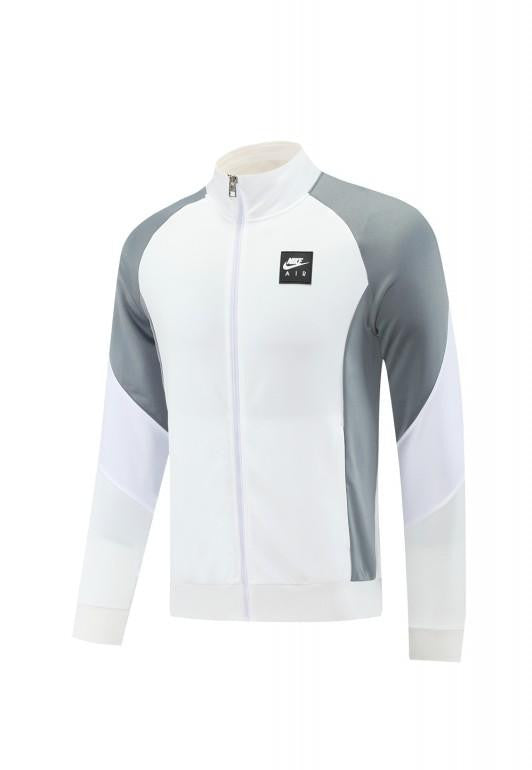 2025 NIKE WHITE/Grey Full Zipper Jacket +Long Pants