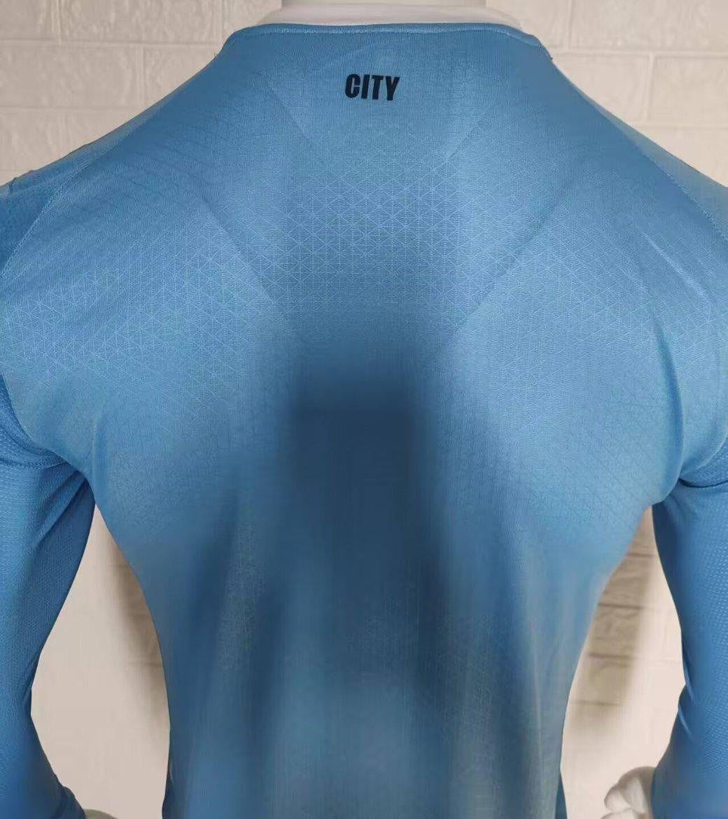 Player Version 25/26 Manchester City Home Long Sleeve Jersey