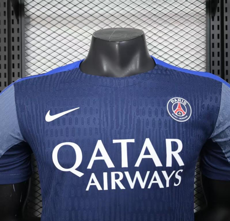 Player Version 25/26 Paris Saint-Germain PSG Blue with Vertical Stripes Jersey