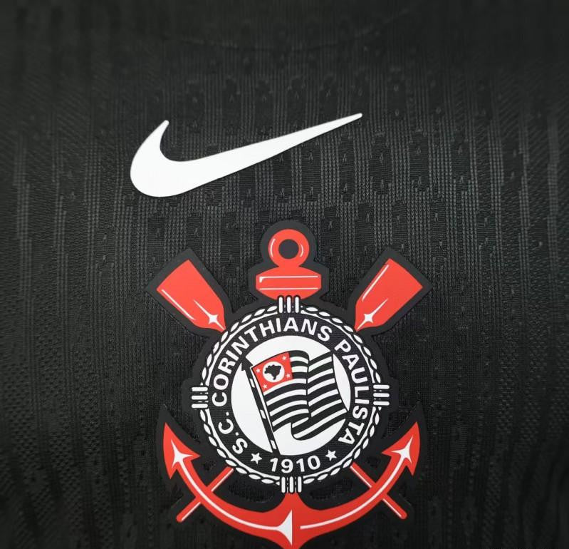 Player Version 25/26 Corinthians Home White Long Sleeve Jersey