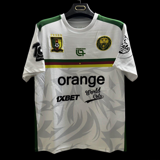 2025 Cameroon White Pre-Match Jersey