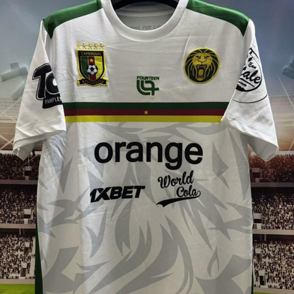 2025 Cameroon White Pre-Match Jersey