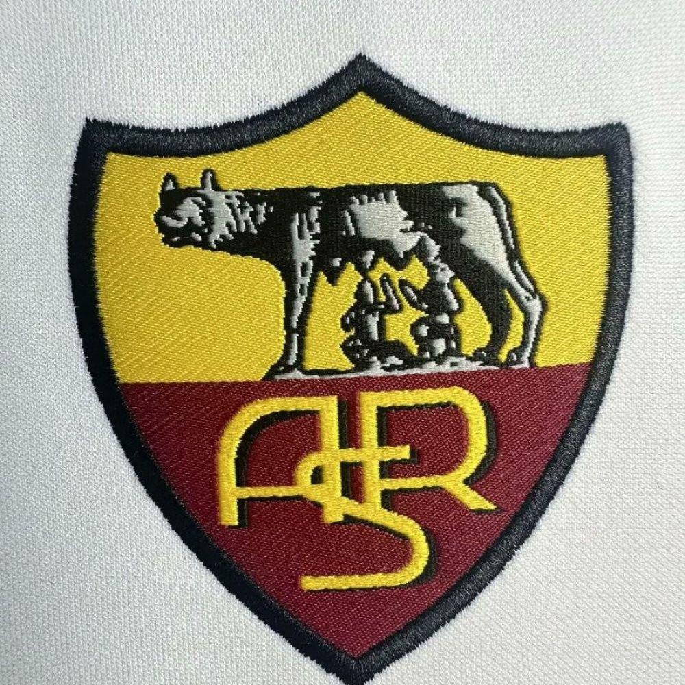 Retro 98/99 Roma Away White  Long Sleeve Jersey