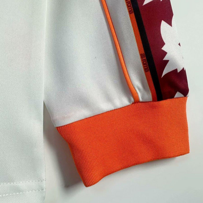 Retro 98/99 Roma Away White  Long Sleeve Jersey