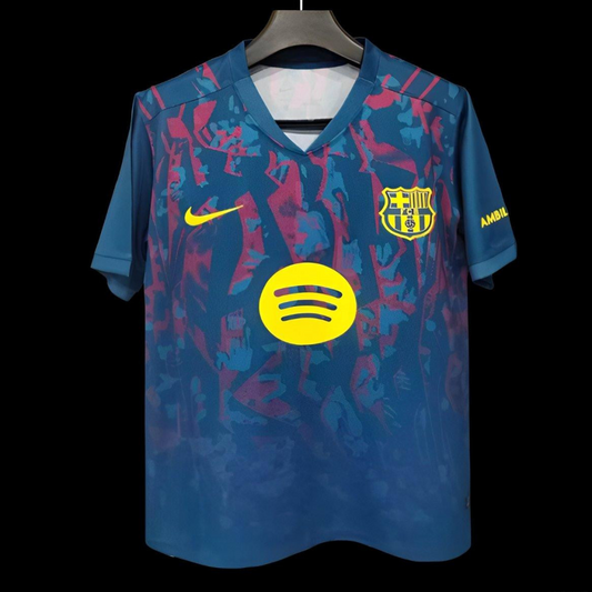 25/26 Barcelona Fourth Jersey Featured "Artistic" Design
