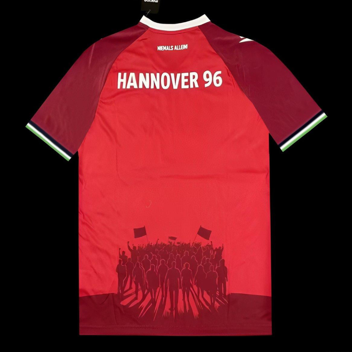25/26 Hannover 96 Red with Vertical Stripe Pattern Jersey