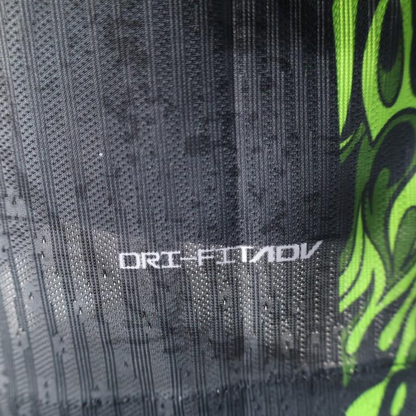 Player Version 2025 Brazil Dark Grey with Neon Green Flame Jersey
