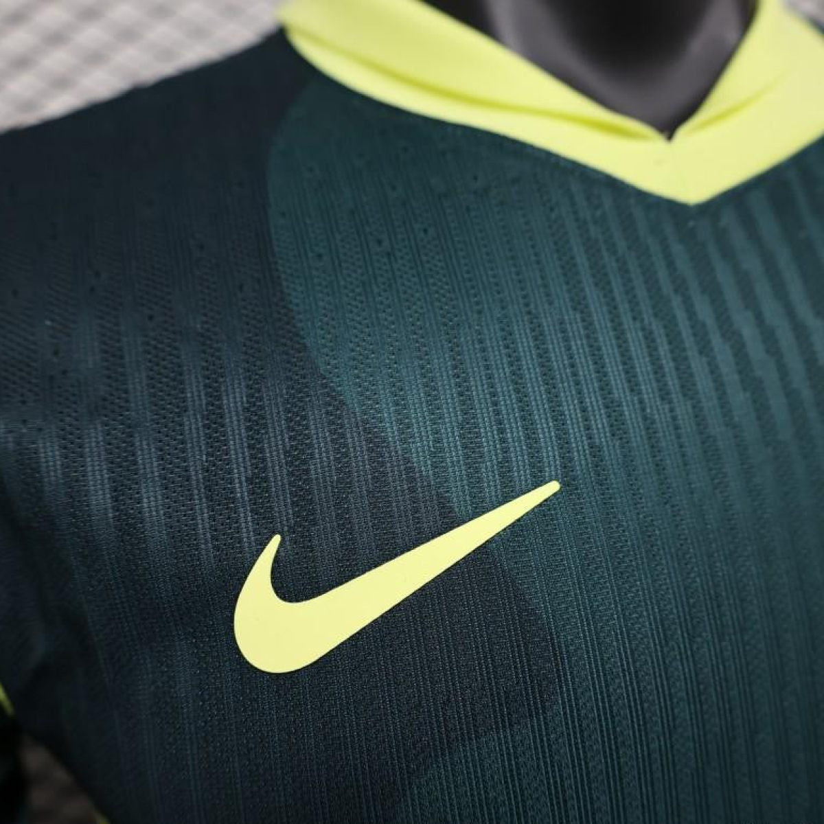 Player Version 25/26 FC Barcelona Dark Green with Neon Yellow Trim Jersey